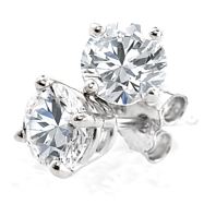 Round Brilliant Cut Diamond Earrings