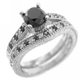 Black Diamond Engagement Ring Black Diamond Engagement Ring