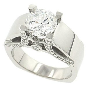 Pave Diamond Engagement Rings Pave Diamond Engagement Rings